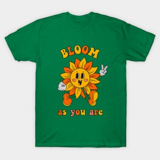 Groovy Sunflower | Bloom as you are T-Shirt